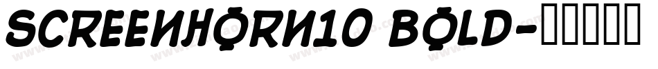 screenhorn10 Bold字体转换